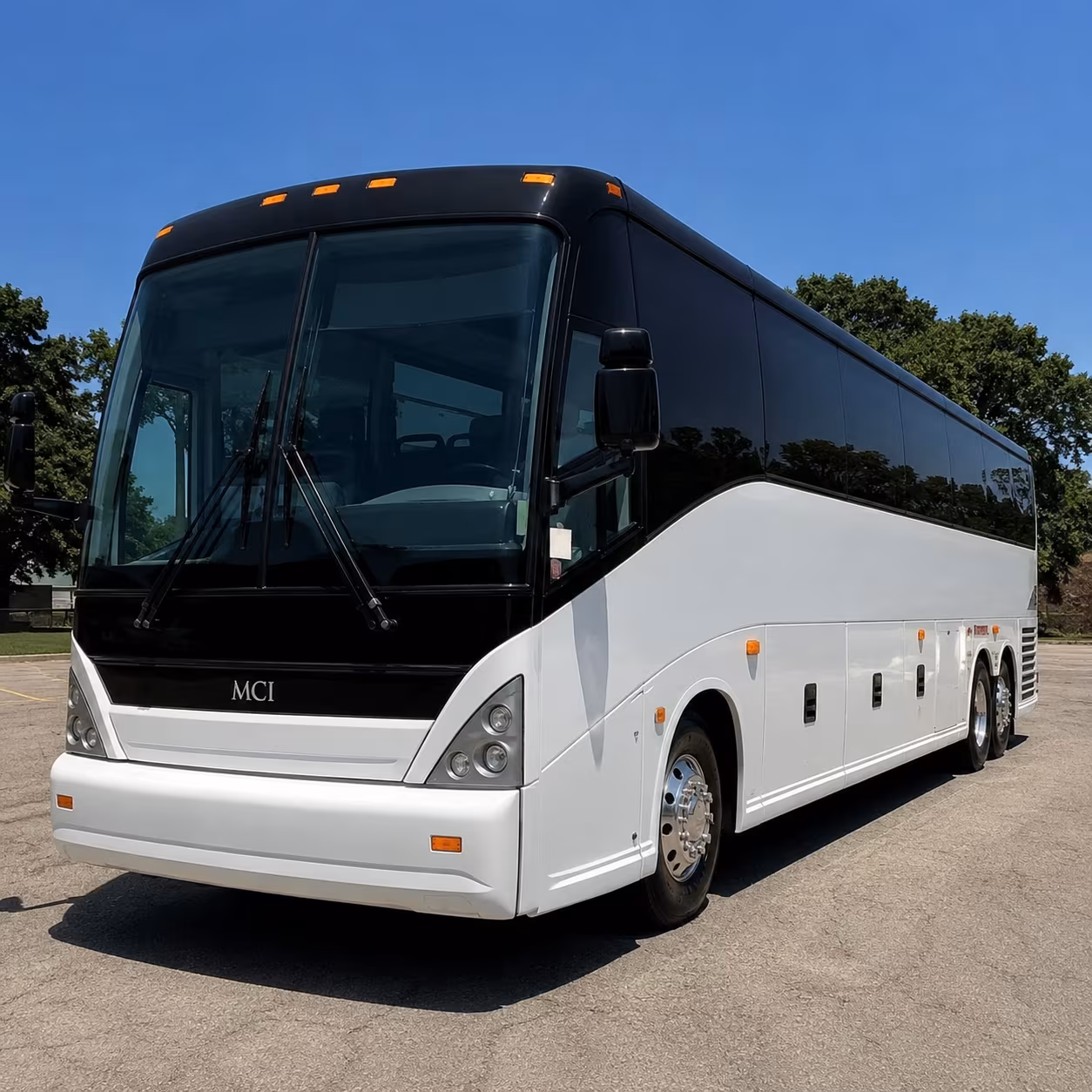overland park charter bus rental exterior