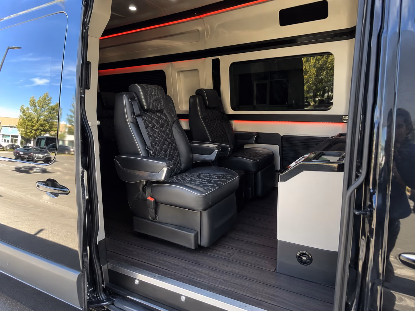 overland park wedding transportation onboard seating